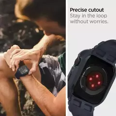 Armadura robusta Pro projetada para Apple Watch Ultra 2 capa de borracha com pulseira série 9/8/SE2/7/6/SE/5/4 45 mm/44 mm 41 mm 40 mm - loja online