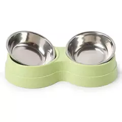 Tigelas duplas para animais de estimação, alimentador de água para comida de cachorro, aço inoxidável, prato para beber, gato, filhote de cachorro, suprimentos de alimentação, acessórios para cães pequenos - comprar online