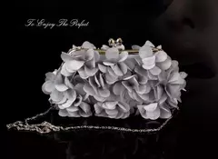 Bolsa de embreagem floral para mulheres, bolsa de casamento para noivas e senhoras, 8 cores, branco, azul, roxo, sacos de flores de noite