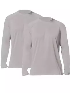 Imagem do Camiseta monocromática de manga comprida UV masculina, camisetas casuais, tops ao ar livre, roupas de treino, plus size, moda