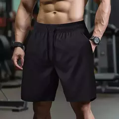 UETEEY-Calças curtas finas leves para homens, shorts masculinos com cordão, desgaste de ginástica, corrida, agachamento, fitness, secagem rápida, quente - loja online