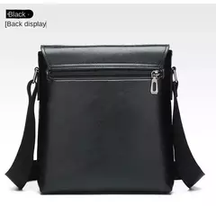Bolsa crossbody impermeável para homens, cor sólida, grande capacidade, pasta portátil, armazenamento de couro PU, sacos de ombro, meninos na internet