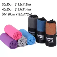 Toalhas de Viagem Super Absorvente de Microfibra, Toalha de Secagem Rápida, Ultra Leve para Yoga, Natação e Ginásio, Alta Qualidade, 30x30cm, 40x80cm - comprar online