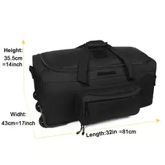 Mochila tática de grande capacidade, bagagem de rolamento, resistente, camping, caminhadas, mala de viagem, 124L