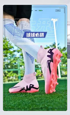 Botas de campo de futebol profissional para homens, grampos antiderrapantes, sapatos de treinamento de grama interna para crianças, sociedade original - loja online