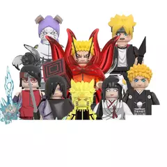 Naruto Sasuke Sakura Kakashi Obito Jiraiya Tsunade Anime Mini Homem Blocos Figura - Wolf Magazine