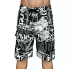 Calça casual de secagem rápida masculina, esporte fitness de lazer, tamanho grande, cinco shorts de surf, moda