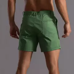 Calções de verão monocromáticos masculinos, calça de botão, bolso, solto, casual, esportivo, corrida, perna reta, calça de rua de praia
