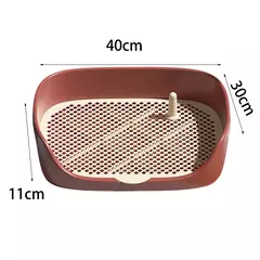 Cão de estimação toalete portátil cão potty pan trainer caixa de areia anti-respingo animais de estimação wc filhote de cachorro gatinho ferramenta de limpeza - comprar online