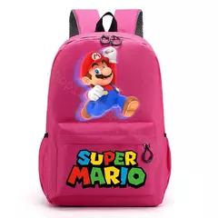 Mochilas Super Mario Bros para homens e mulheres, Saco Princesa Peach Luigi, Impressão Gráfica de Personagem de Cartoon, Mochila Kawaii, Mochilas escolares - loja online