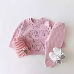 Cartoon impresso agasalho para bebê menino e menina, camiseta monocromática casual e shorts, roupas de verão, novo designer - Wolf Magazine