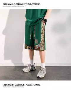 Shorts de homens bordados, roupa masculina, roupa de praia, basquetebol, corrida, calça casual de verão, tamanho grande, novo, 2024 - Wolf Magazine
