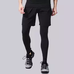 Calças Esportivas de Compressão Quick Dry para Homens, Calças Justas De Ginásio De Fitness, Leggings De Corrida, Calças Justas De Treinamento Esportivas, Basquete, Roupas De Futebol - loja online