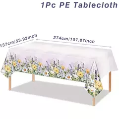 Spring Wild Grass Tablecloth, Table Cover for Home Decor, Verão, Primavera, Verde, Feriado, Casamento, Birthday Party, Kids, Baby Shower - loja online