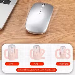 Mouse para jogos sem fio com modo único, Mouse de bateria com receptor USB, DPI ajustável, apto para PC, laptop, notebook, casa e escritório, 2.4GHz - loja online
