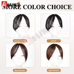Peruca de cabelo sintético franja extensão clipe no cabelo ins cabelo franjas falsas peruca invisível meio-parte franja extensões de cabelo ? - comprar online