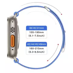 Imagem do Pulseira de Nylon para Apple Watch, Pulseira Respirável, Ultra 2, 49mm, Série 9, 8, 7, 45mm, 41mm, Esportes para iWatch 6, 5, 4, 3, SE, 44 milímetros, 40 milímetros, 42 milímetros