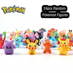 Pokémon Pikachu Mini Action Figure Model Toy para Crianças, Bonecas Coletivas Anime, Presentes de Aniversário, Não Repetindo, 24 Unidades, Conjunto, 2-3cm - Wolf Magazine