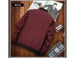 Jaqueta bomber leve masculina, casaco com zíper e bolsos, corta-vento esportivo, roupas casuais, primavera, outono - Wolf Magazine
