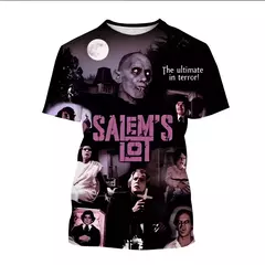 Camiseta de manga curta masculina, filme de terror, vampiro, impressa em 3D, hip-hop, casual, moda verão, novo, 2022 - Wolf Magazine