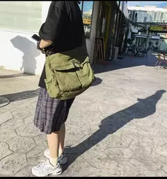 Bolsa de lona vintage para mulheres, sacolas de ombro adolescente, sacos mensageiro para senhoras, bolsa casual, bolsa crossbody - Wolf Magazine
