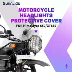 Para royal enfield interceptor 650 continental int650 gt650 motocicleta farol cabeça luz guarda cnc material grade malha - comprar online