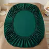 100% algodão cabido folha com faixas elásticas antiderrapante ajustável colchão cobre para único cama king queen duplo, 140/160/200cm