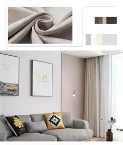 Completa Blackout Soundproof Janela Cortina, simples Sala de estar cortinas, Grande área, Estudo, Varanda Bay, Quarto Bay, cortinas espessadas