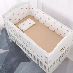 Universo Espaço Algodão cama do bebê Set, Crib Roupa de cama, Kids 'Bedroom Decor, Baby Girl and Boy's Crib, Bed Bumper, Bedsheet and Pillow, 6PCs na internet