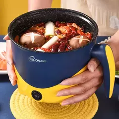 Máquina de cozinhar elétrica doméstica, 1-2 pessoas, panela quente, única, dupla camada, panela antiaderente, panela de arroz multifuncional na internet