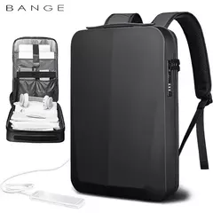 Bange negócios mochila 15.6 Polegada portátil bagpack masculino elegante à prova dwaterproof água usb anti-roubo saco de computador grande capacidade - comprar online