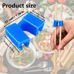Durável Dobradiça Conector Chopsticks, Pequeno, Fácil Uso, Chopstick Trainer, Portátil, Reutilizável, Ajudante, Japonês, Assistente de Treinamento, 8 Pcs, 10Pcs