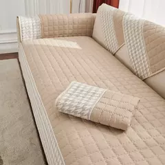 Anti-Slip Houndstooth Lace Sofa Slipcovers, Capas de assento do sofá, Pet Friendly, Capa de sofá, Docor, Sofá acolchoado - loja online
