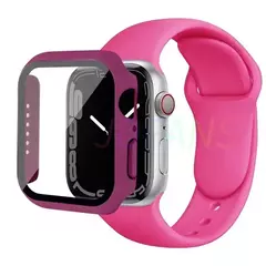 Caixa de vidro e pulseira para Apple Watch, Apple Watch Band, Protetores de Tela, iWatch Series 8, 7, 6, SE, 5, 4, 42mm, 44mm, 41mm, 40 milímetros, 38 milímetros, 45 milímetros, 49 milímetros - comprar online