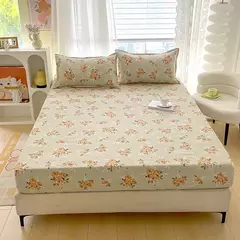 Flower Impresso Equipado Lençóis, Sabanas Cama Matrimonial Folha, Solteiro, Rainha, Rei Capa de Colchão, lençóis duplos - comprar online