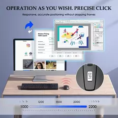 Mouse sem fio Mouse silencioso 2.4G portátil móvel Optical Office Mouse DPI níveis ajustáveis para Notebook PC Laptop MacBook - comprar online