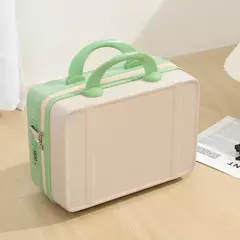 Mão estilo japonês com alça na bagagem, cosméticos para maquiagem, bolsa organizadora de viagem com protetores metálicos 14";;VERDADEIRO;;"Black - comprar online