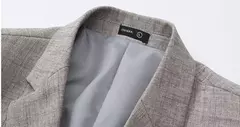 Jaqueta justa de manga comprida masculina, terno de negócios, blazers casuais, gola de casaco, terno diário, 3 cores opcionais, nova para primavera e outono na internet
