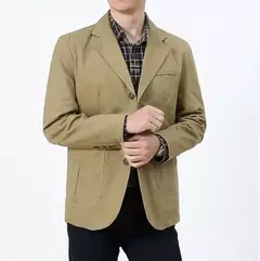 Blazer de algodão solto extragrande masculino, jaqueta casual, outerwear masculino - comprar online