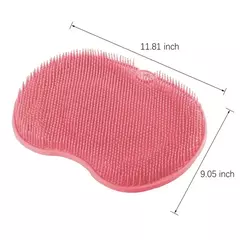 Raspador de Massagem Esfoliante Duche, Tapete de Banho Antiderrapante, Escova de Massagem Costas, Lavagem de Pé Silicone, Ferramenta de Banho, Banheiro, Novo - loja online