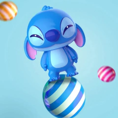 Disney Stitch Decompression Toy Model, boneca Soft Slow Rebound, figura dos desenhos animados infantis, presente de cura - comprar online
