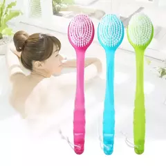 Escova macia do banho do cabelo com punho longo, 1pc, acessórios do banheiro, corpo, lama, chuveiro, massagem - loja online