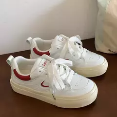 Sapatos esportivos de plataforma vulcanizada casual para mulheres, tênis feminino, moda luxuosa, ao ar livre, senhoras, D117, 2024 - loja online