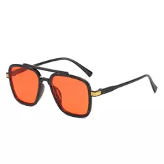 Dropshipping retro nova chegada moda tony stark tons óculos de sol vintage quadrado metal quadro feminino masculino gafas de sol - loja online