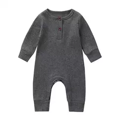 Macacão de algodão manga comprida para bebê recém-nascido, macacão para meninos e meninas, macacão playsuit, roupas infantis, outono
