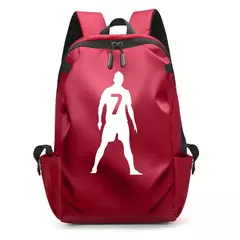 Mochila portátil impermeável para homens, mochila impressa super estrela do futebol, sacos de livros escolares universitários, menino e menina, CR7 - comprar online