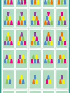 Imagem do Brinquedos Montessori Infantil, Stack Cup, Battle Table com Cartas, Iluminação Intelectual Educacional, Cognição das Cores, Treino Lógico