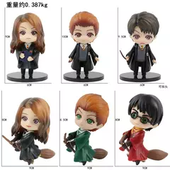 Padrões completos q posket harri potter dumbledore malfoy ron hermione snape hedwig pvc figura de vinil brinquedos boneca presente de natal brinquedo