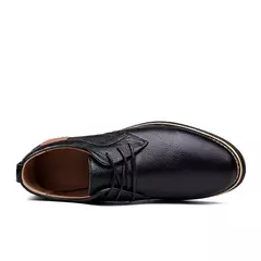 Oxfords-Sapatos masculinos de couro genuíno, mocassins italianos, brogue, com renda, mocassins casuais, marca de luxo, plus size 38-48 - Wolf Magazine