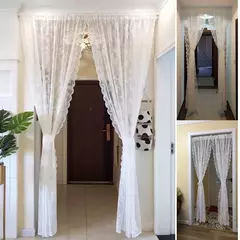 Imagem do Cortina De Renda Francesa Com Tule Branco, Persianas, Sala De Estar E Suprimentos Do Quarto, Tela Respirável, Festa De Casamento, Decoração De Casa